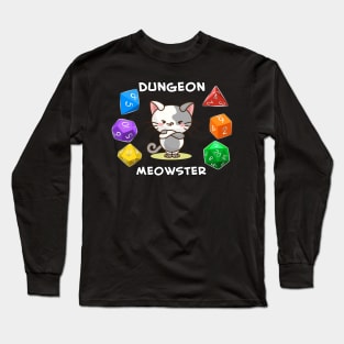 Dungeon Meowster | Dungeon Master Cat Long Sleeve T-Shirt